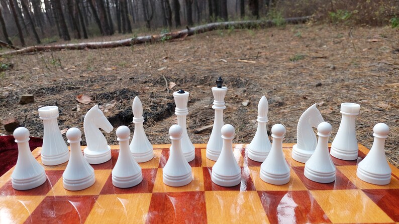 Original Grand Tournament Soviet Chess Set Russian Vintage USSR Plastic Antiques