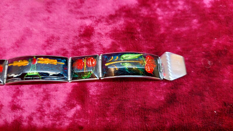 Vintage Watch Bracelet Plexiglass and Metal Handmade USSR Soviet Union Bands & Straps