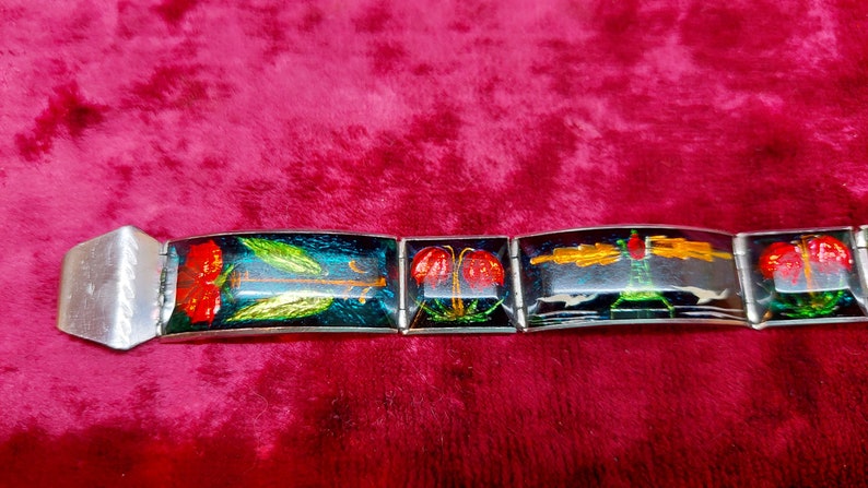 Vintage Watch Bracelet Plexiglass and Metal Handmade USSR Soviet Union Bands & Straps