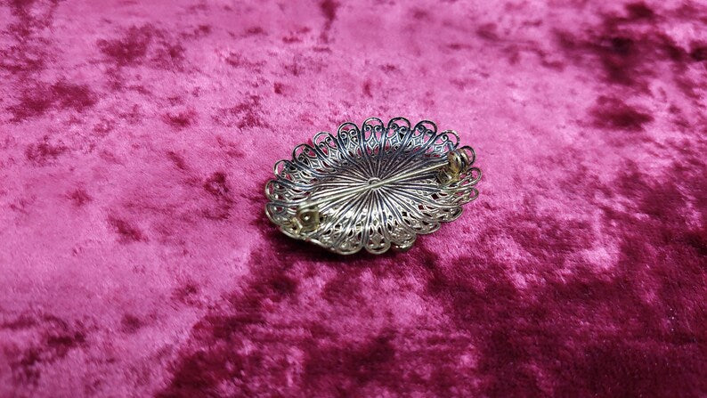 Vintage USSR brooch with stones