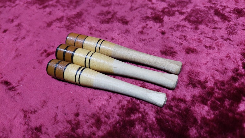 Vintage Wooden Carved Small Cigarette Holder Manual Swivel Mouthpiece