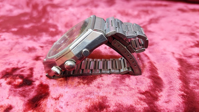 Japanese Watch Orient SK Sea King Crystal KD King Diver Red Dial Watch Served