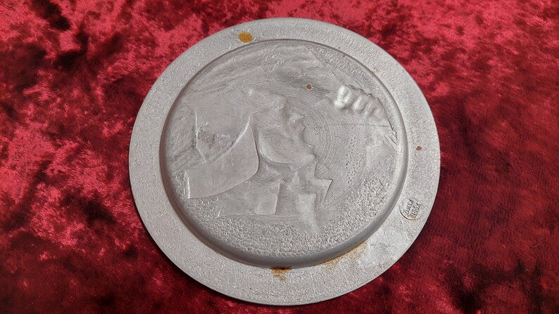 Camping sign ASHTRAY (let's boldly go into battle for the power of the Soviets)