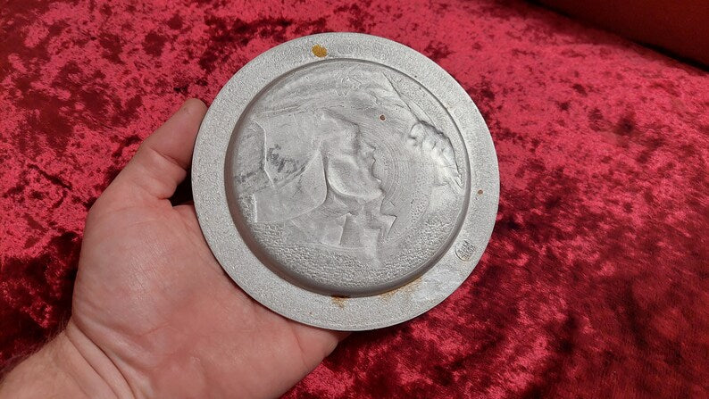 Camping sign ASHTRAY (let's boldly go into battle for the power of the Soviets)
