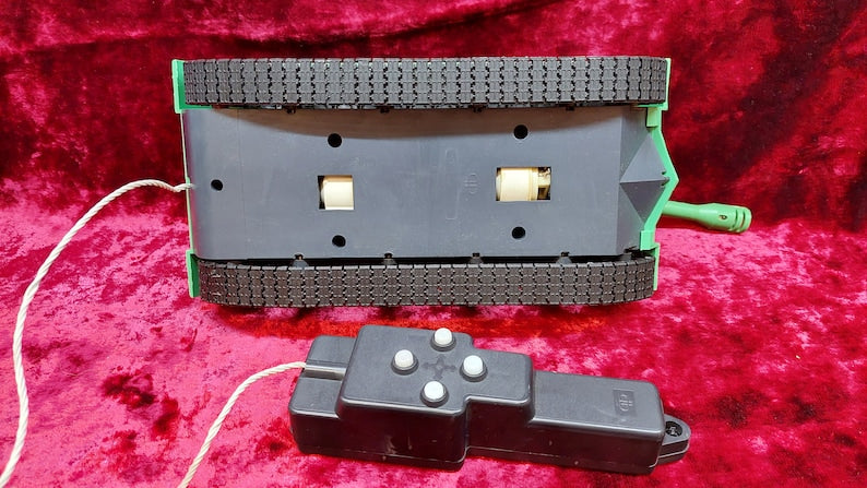Tank IS-3. Soviet vintage toy Tank with remote control and original box. NOS 1980s