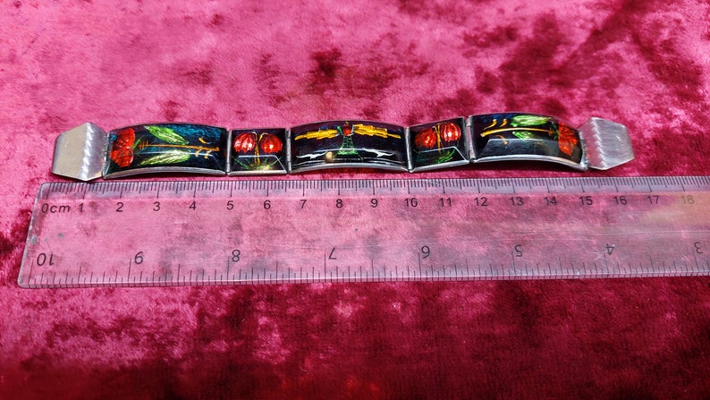 Vintage Watch Bracelet Plexiglass and Metal Handmade USSR Soviet Union Bands & Straps