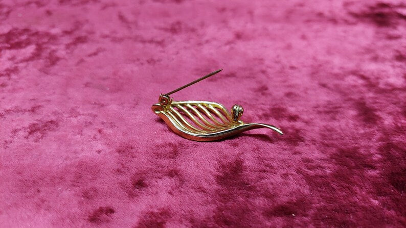 Vintage USSR Gold-Plated Brooch