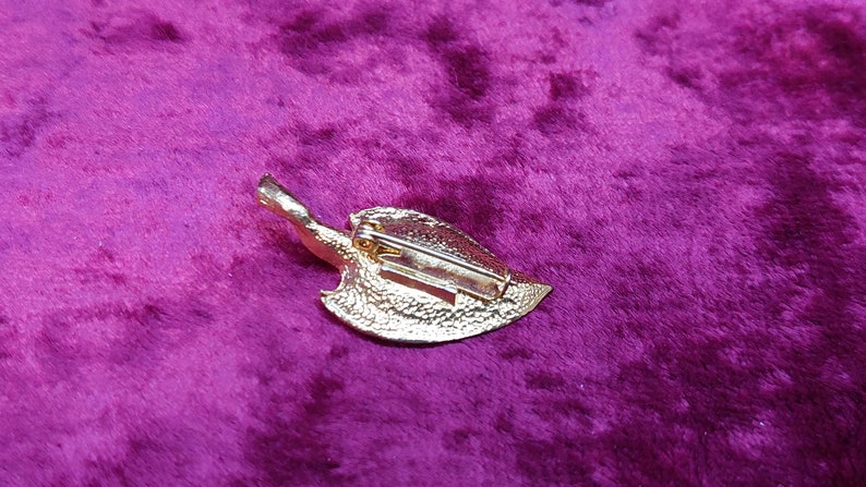 Vintage USSR Gold-Plated Brooch  1980.