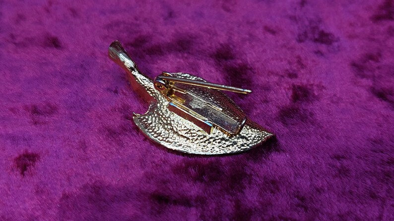 Vintage USSR Gold-Plated Brooch  1980.