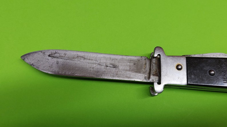 Soviet Vintage Moskva Hunting Folding Knife USSR Hunting Knife Bottle Opener Can Opener Camping Knife.HUNTER