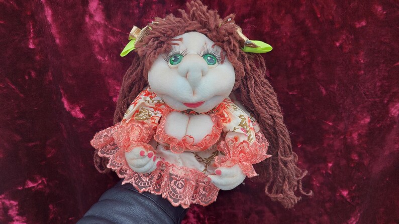 Hand-made samovar doll, doll puts on a samovar, beautiful hand-made samovar doll