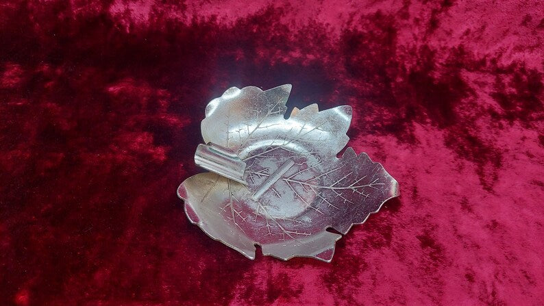 Vintage Soviet ashtray maple leaf Kyiv.