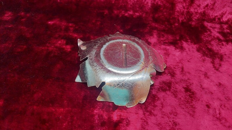 Vintage Soviet ashtray maple leaf Kyiv.
