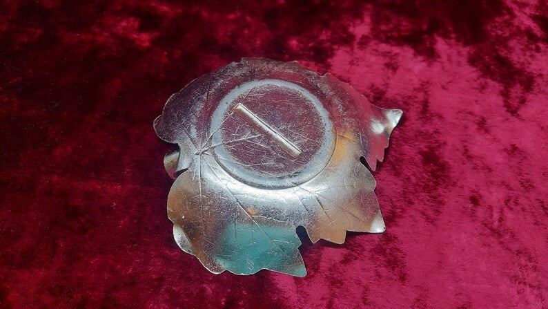 Vintage Soviet ashtray maple leaf Kyiv.