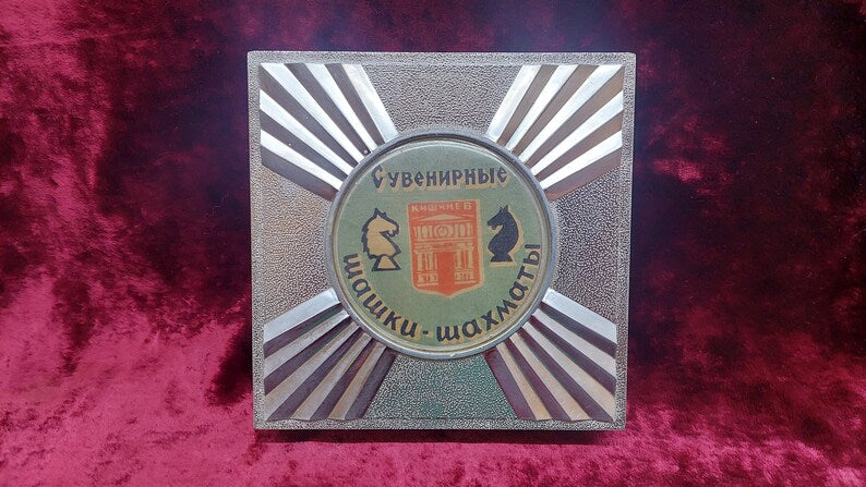 chess or checkers set / Vintage chess set of the Soviet era of the USSR / Chess of the Soviet production / Game of the USSR / complete set