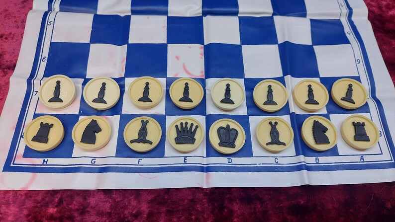 chess or checkers set / Vintage chess set of the Soviet era of the USSR / Chess of the Soviet production / Game of the USSR / complete set