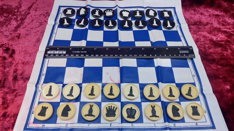 chess or checkers set / Vintage chess set of the Soviet era of the USSR / Chess of the Soviet production / Game of the USSR / complete set