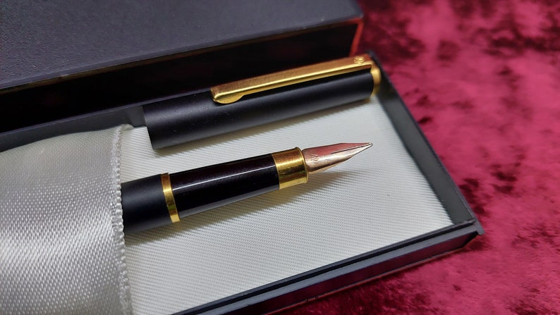 vintage fountain pen with USSR golden nib