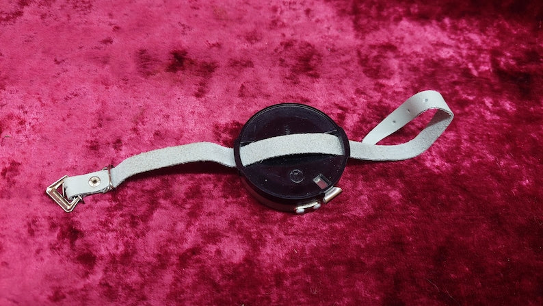 Old vintage wrist compass of the Soviet Army from the 1970s Adrianov