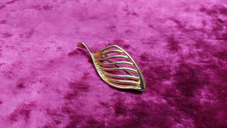 Vintage USSR Gold-Plated Brooch