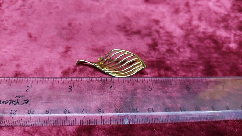 Vintage USSR Gold-Plated Brooch
