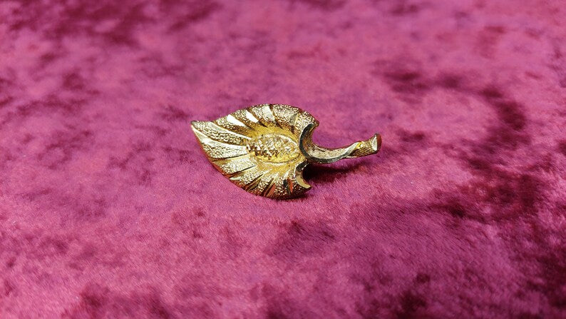 Vintage USSR Gold-Plated Brooch  1980.