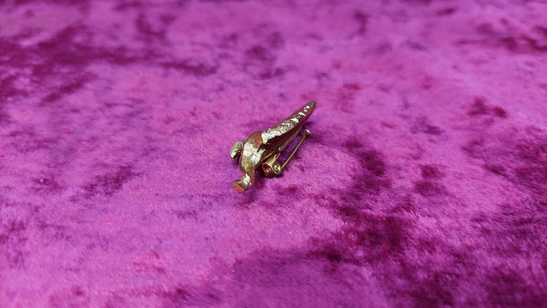 Vintage USSR Gold-Plated Brooch  1980.