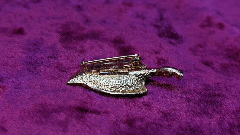Vintage USSR Gold-Plated Brooch  1980.
