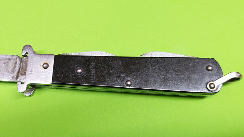 Soviet Vintage Moskva Hunting Folding Knife USSR Hunting Knife Bottle Opener Can Opener Camping Knife.HUNTER