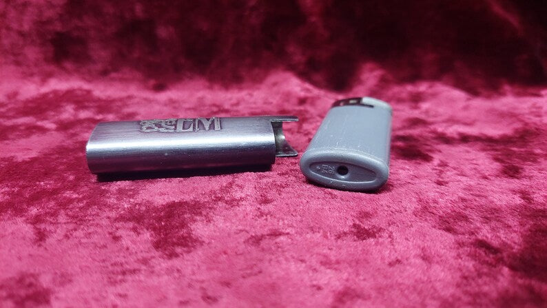 Vintage "LM" lighter case from the 90s. NEW!!!, stylish men's accessory, lighter stand