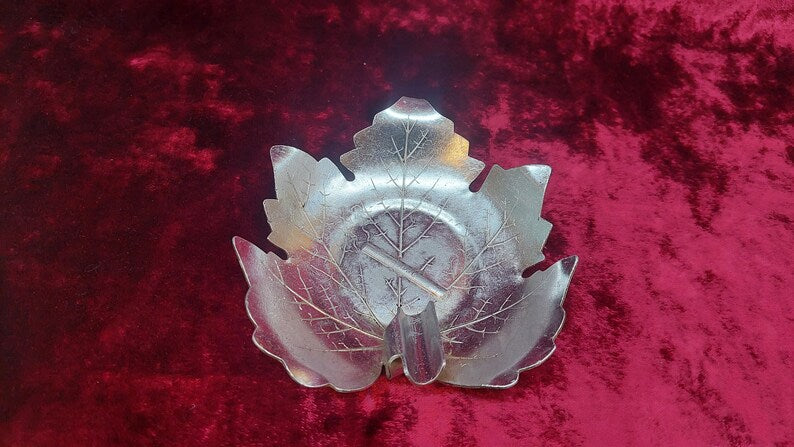 Vintage Soviet ashtray maple leaf Kyiv.