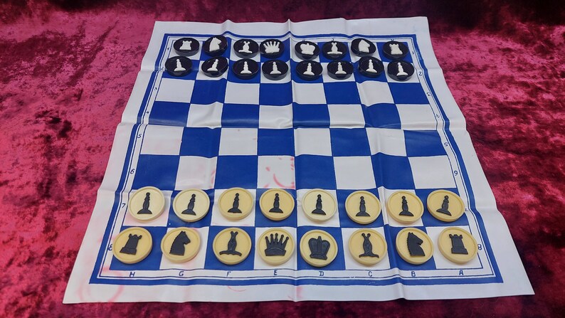 chess or checkers set / Vintage chess set of the Soviet era of the USSR / Chess of the Soviet production / Game of the USSR / complete set