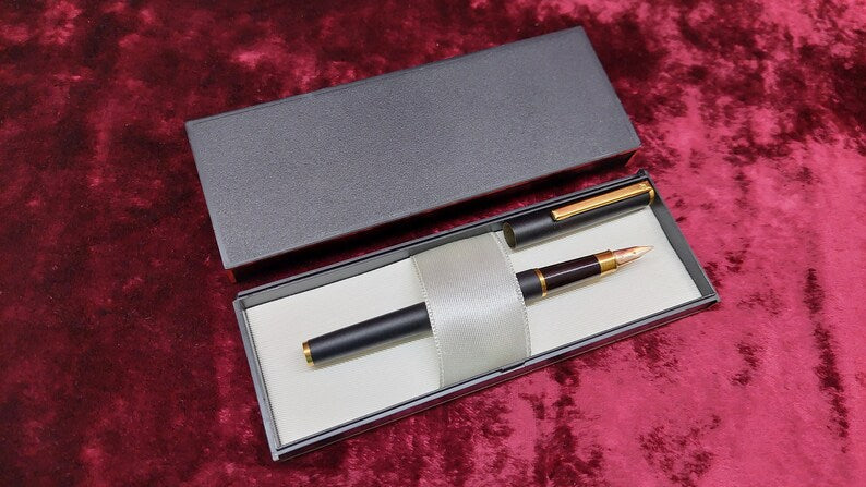 vintage fountain pen with USSR golden nib