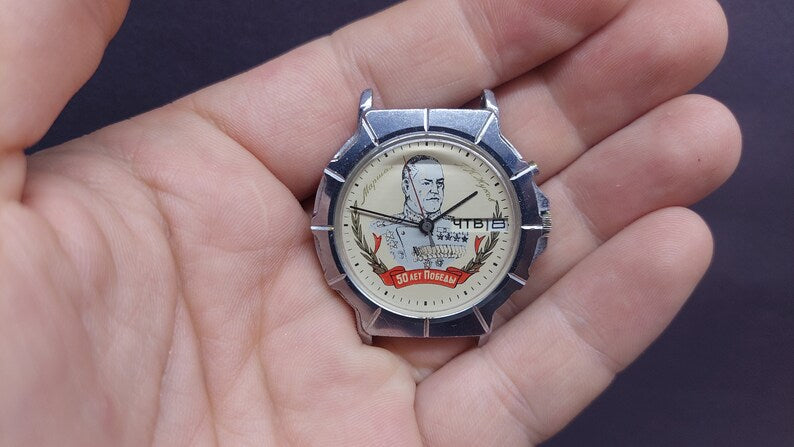 Rare watch Slava 50 years of Victory! Marshal Zhukov. To the collection