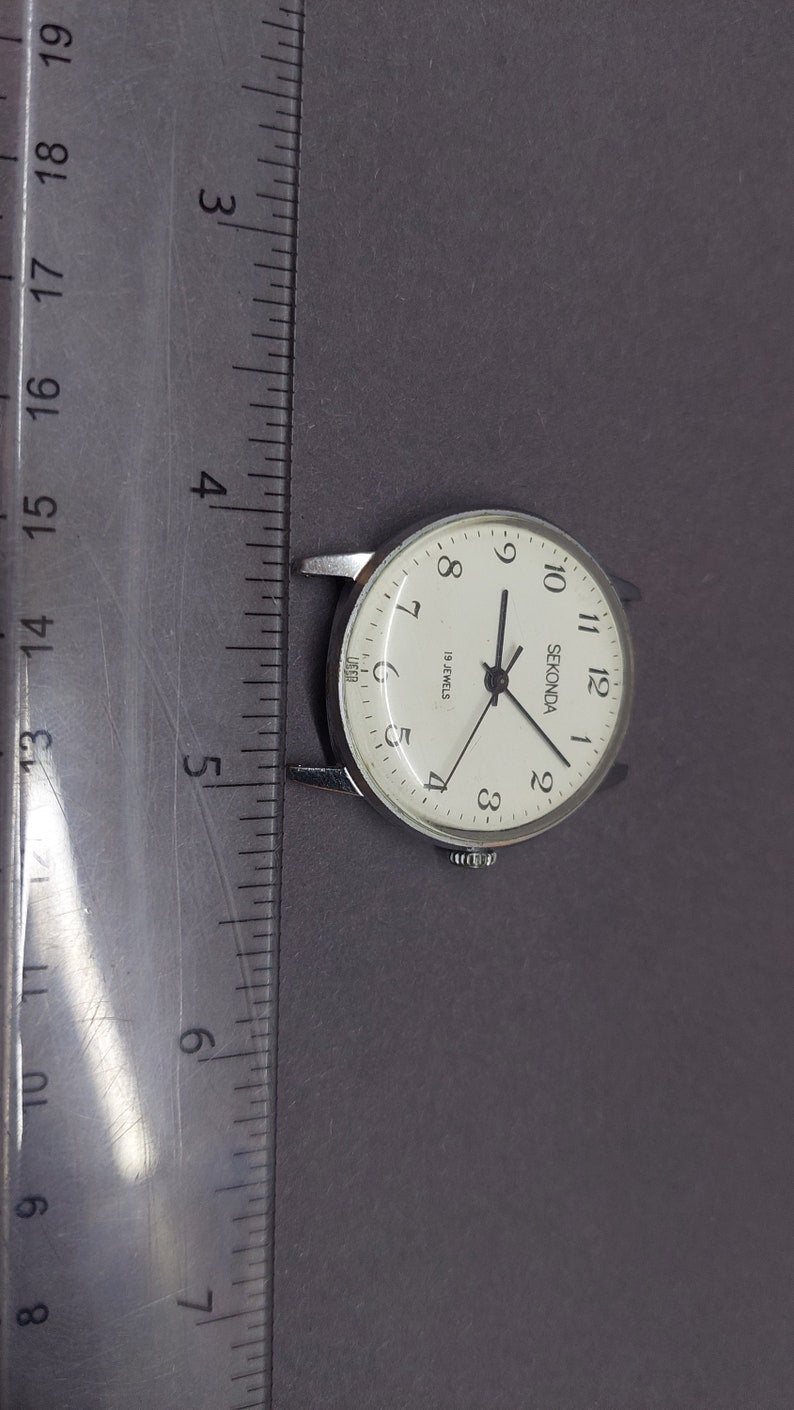Soviet watch "Sekunda", Men's watch, Russian watch, Vintage watch, Black watch. To the collection