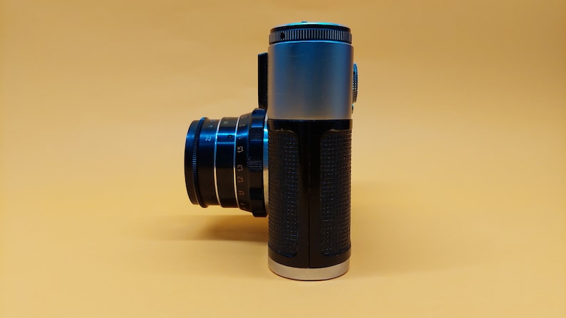 Old Soviet camera FED - 5 lens Industar - 61 Ld (2.8/55) Olympics. Quality mark. Made in USSR.