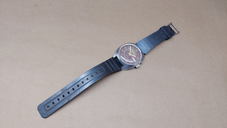 Soviet Vintage Watch "Slava" Mechanical Watch, Soviet Chromed Watch, USSR Mechanical Watch, Russian Watch