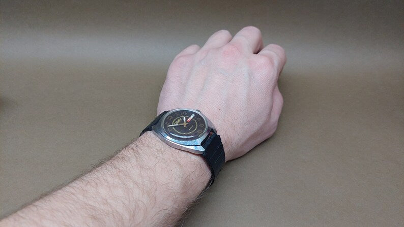 Soviet Vintage Watch "Slava" Mechanical Watch, Soviet Chromed Watch, USSR Mechanical Watch, Russian Watch