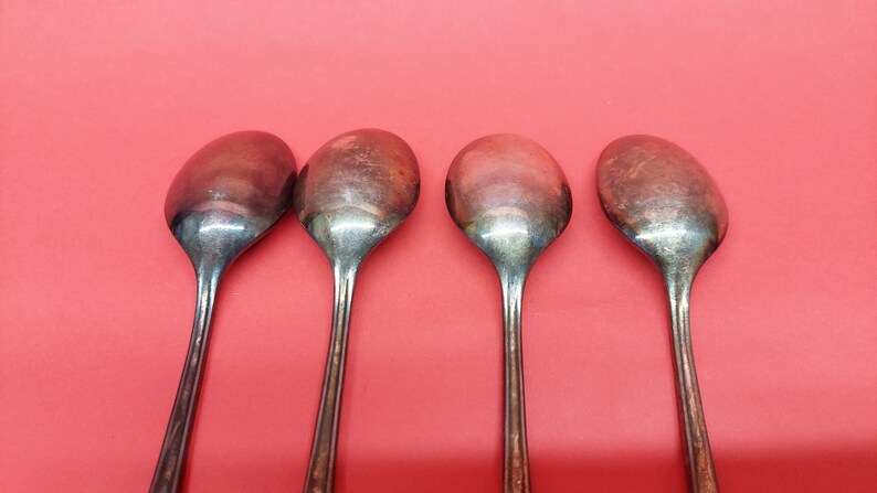 four new cupronickel teaspoons of the USSR