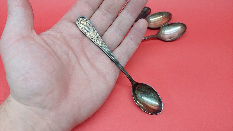 four new cupronickel teaspoons of the USSR