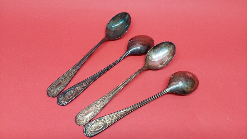 four new cupronickel teaspoons of the USSR