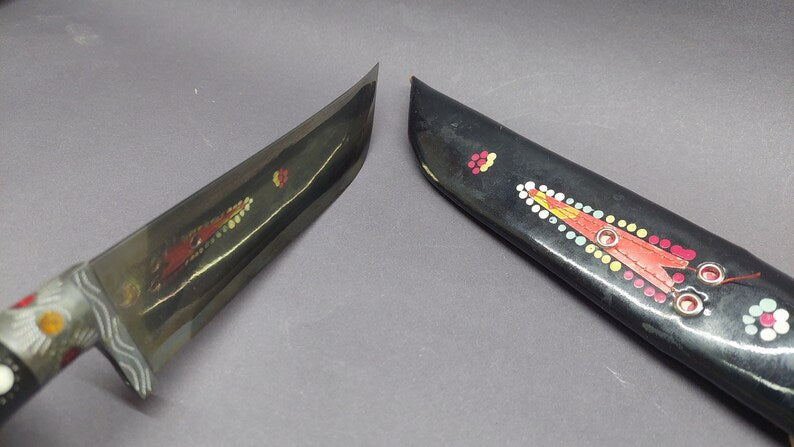 Vintage Authentic Uzbek Pchak Knife - handmade, durable, lightweight