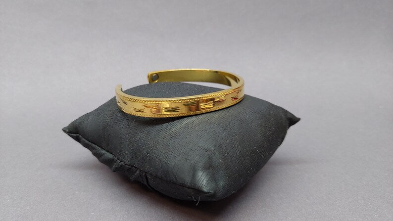 Soviet vintage Bracelet, gold-plated bracelet 1960s USSR