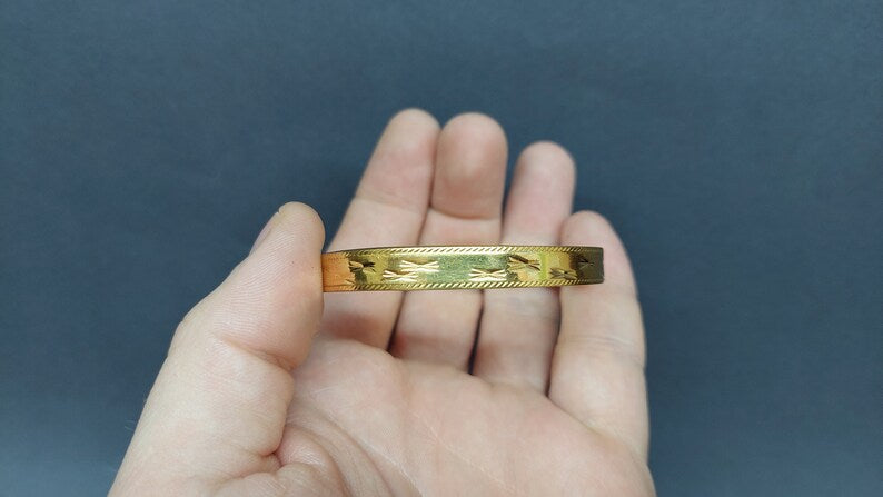 Soviet vintage Bracelet, gold-plated bracelet 1960s USSR