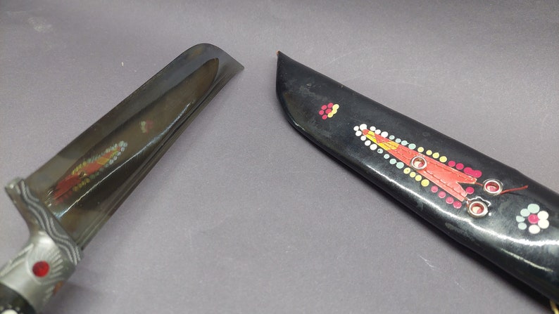Vintage Authentic Uzbek Pchak Knife - handmade, durable, lightweight