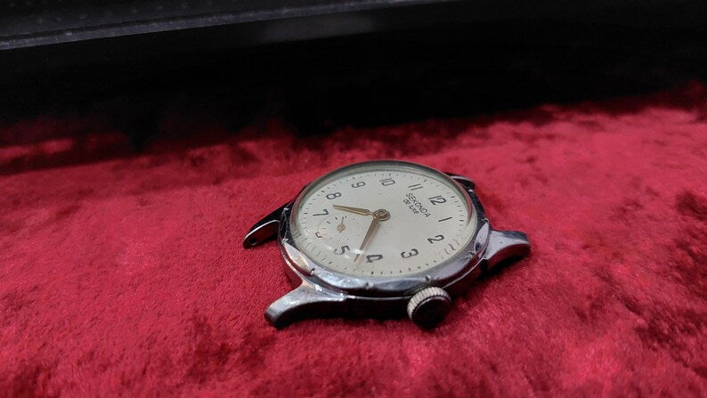 Vintage wristwatch from the 60s Soviet Sekonda Raketa