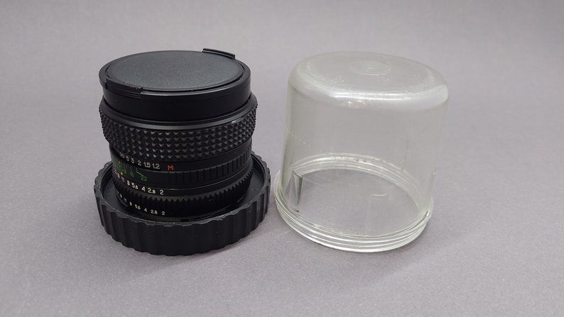 MS Mir-24N 24N 2/35 35mm f2 Soviet lens, Nikon, Nikkor, Kyiv mount + Canon EF adapter. EXCELLENT+