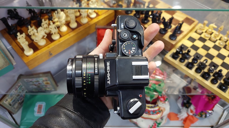 Film camera Zenit 19 35 mm, m42 mount, semi-automatic