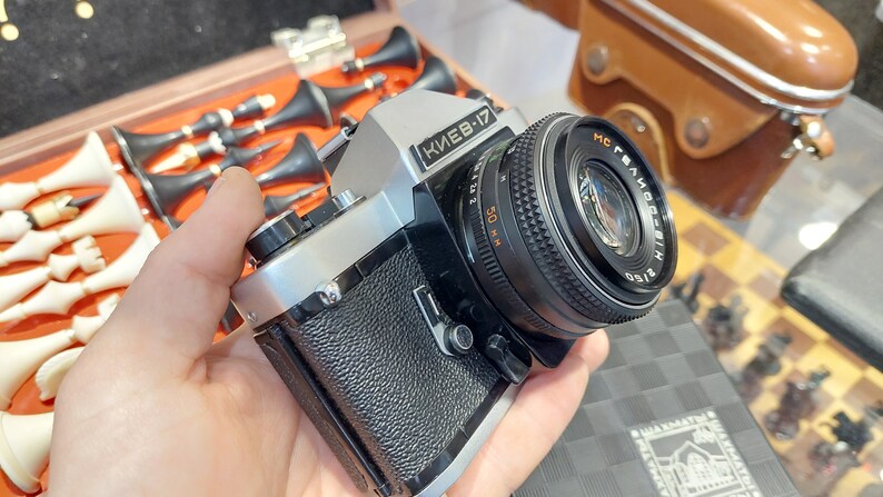 vintage soviet camera Kyiv 17 lenses helios 81n vintage camera back camera soviet camera collectible camera retro camera work camera ussr