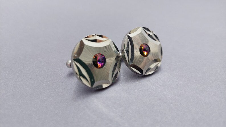 Soviet cufflinks. Vintage cufflinks. Nostalgic gift for Him, grandfather, father. made in USSR